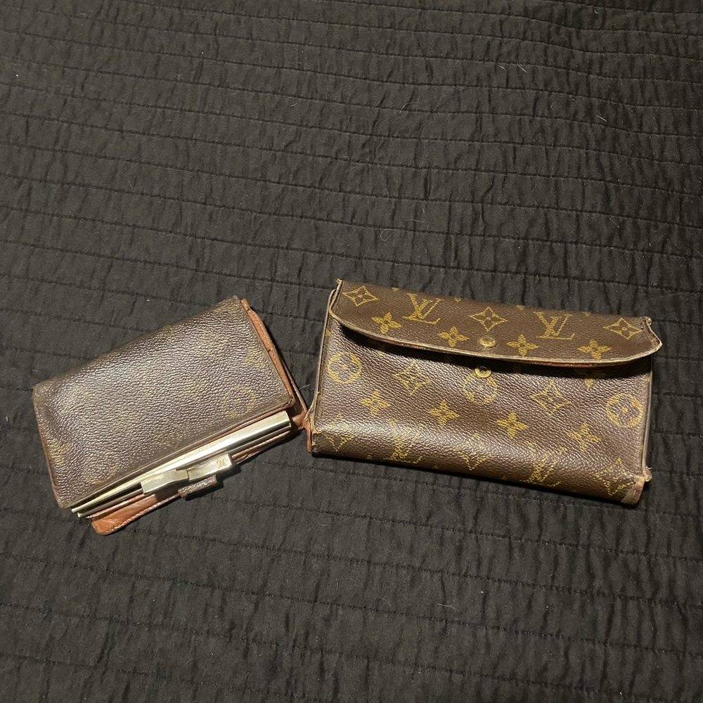 Louis Vuitton Brown Monogram wallets.
